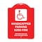 Signmission Handicapped Parking $250 Fine Section 4511.69 Ohio Revised Code With Handicap Symbol, RW-1824-23919 A-DES-RW-1824-23919 - alternate 1